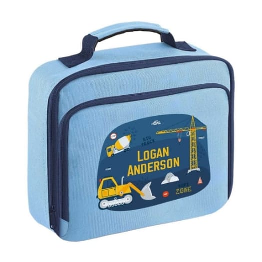 Construction Site Personalised Lunch Bag