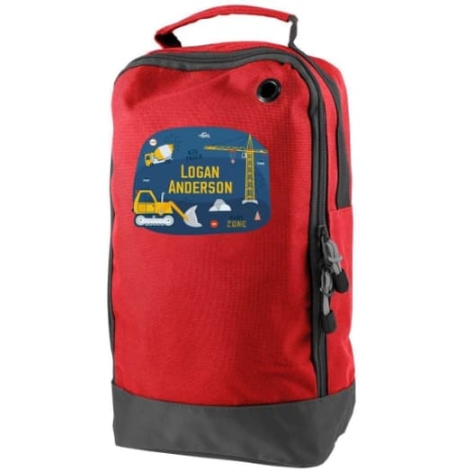 Construction Site Personalised Shoe & Boot Bag