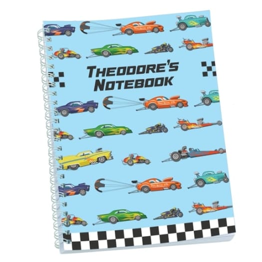 Crazy Cars Personalised Notebook