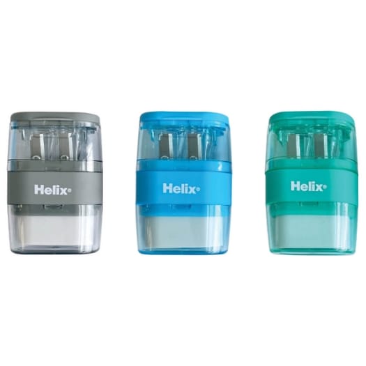 2 Hole Pencil Sharpener with Eraser