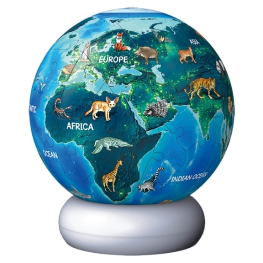3D Earth Puzzle Night Light