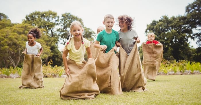 Children Sack Race