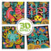 Fantasy Forest 3D Colouring image 4