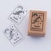 Named Rubber Stamp - Rainbow Unicorn image