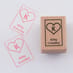 Named Rubber Stamp - Heart image