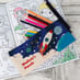 Personalised Canvas Pencil Case - Space Adventure image 2