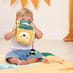Child playing with Activity Cube - Jungle