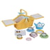 Picnic Set in Yellow Basket Image 2