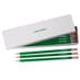 Personalised Green HB Pencils in White Box